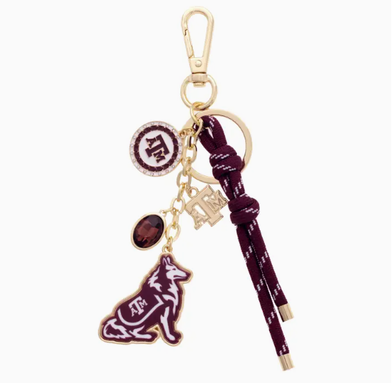 Texas A&M Aggies Cluster Bag Charm in Maroon (Pre-Order)