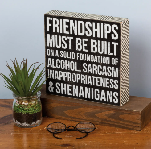 Friendships Box Sign
