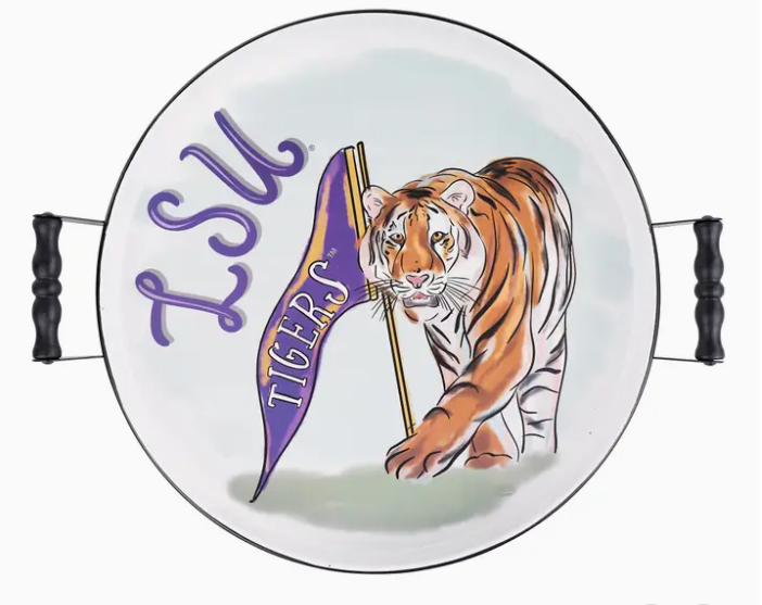LSU Mascot Enamel Tray