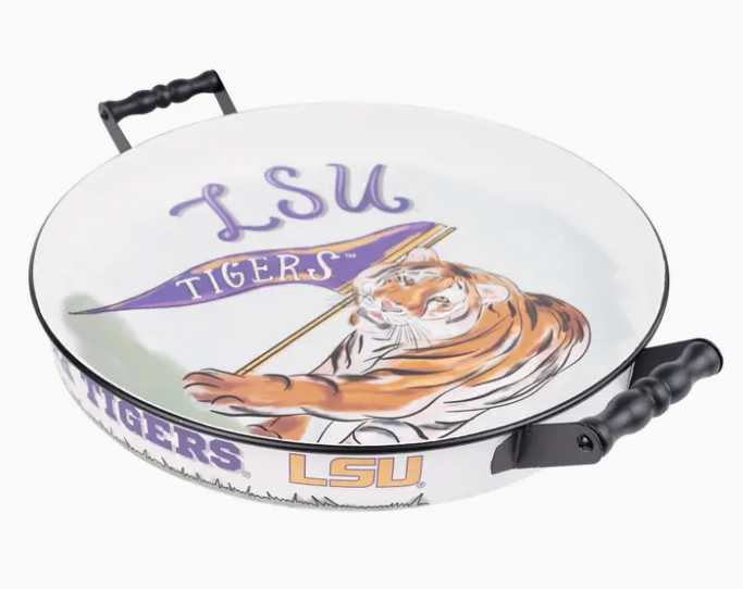 LSU Mascot Enamel Tray