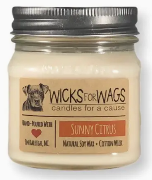 Sunny Citrus (8 oz) Mason Jar Soy Candle