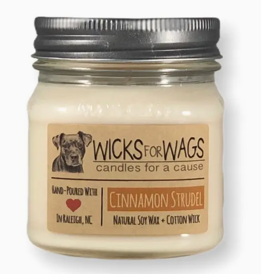 Cinnamon Strudel (8 oz) Mason Jar Soy Candle