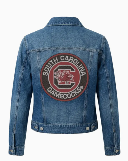 *PREORDER* University of South Carolina Circle Gamecock Denim Jacket