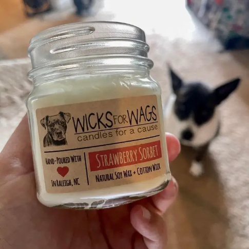 Strawberry Sorbet (8 oz) Mason Jar Soy Candle