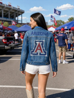*PREORDER* University of Arizona Block A Denim Jacket