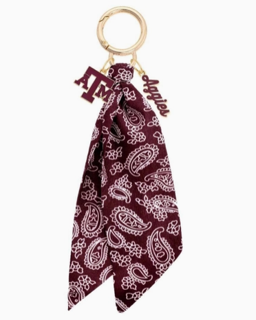 Texas A&M Aggies Logo Bandana Bag Charm