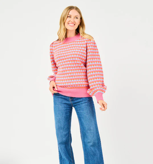 Annabelle Sweater | Pink Multi