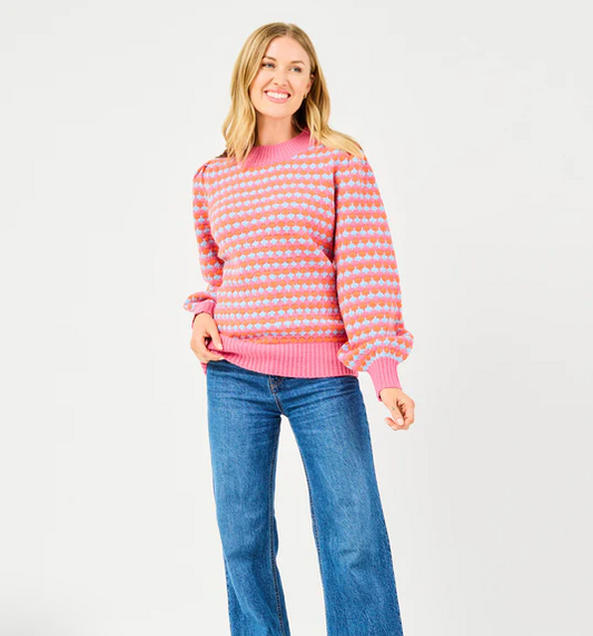 Annabelle Sweater | Pink Multi