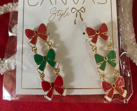 Christmas Bow Earrings