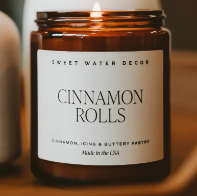 Cinnamon Rolls Soy Candle | 9 oz | Cozy Fall & Holiday Candle | Home Decor & Gift