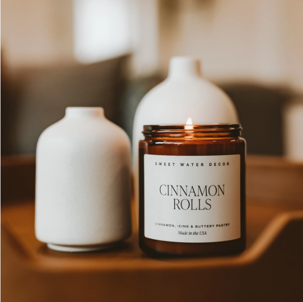 Cinnamon Rolls Soy Candle | 9 oz | Cozy Fall & Holiday Candle | Home Decor & Gift