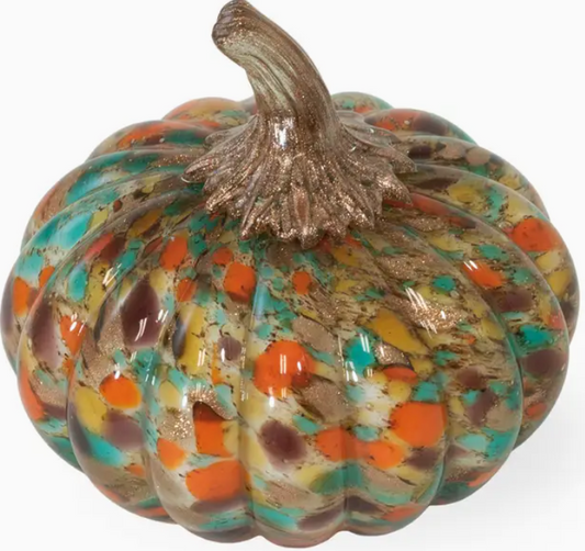 Glass Confetti Pumpkin