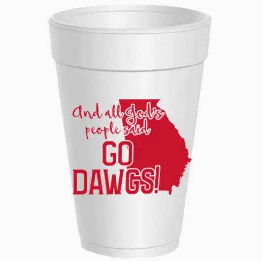 16 oz Stryofoam Cup: Georgia/All God's People