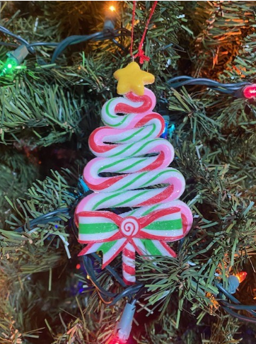 Kurt Adler Candy Cane Tree Ornament