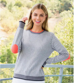 THML Houndstooth Knit Sweater