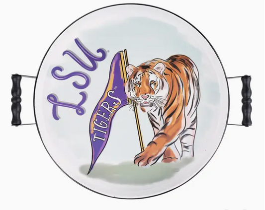 LSU Mascot Enamel Tray