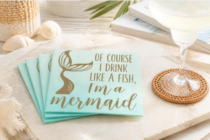 Funny Cocktail Napkins | I'm A Mermaid - 20ct