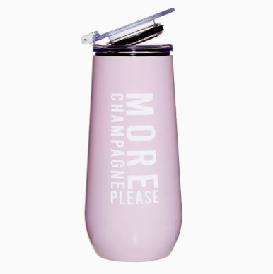 Champagne Tumbler - "More Champagne Please"