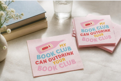 Funny Cocktail Napkins | My Book Club Can Outdrink Your Book Club - 20ct