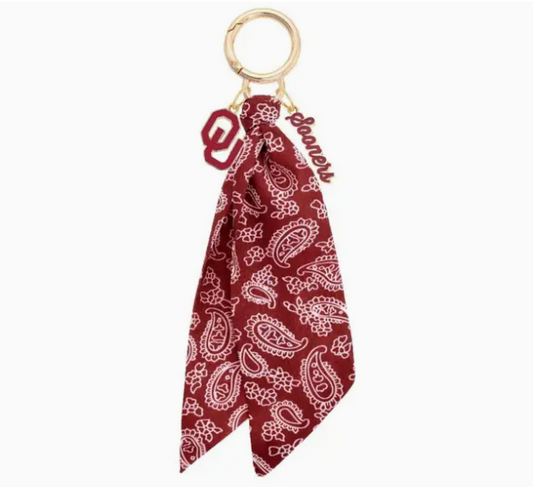 Oklahoma Sooners Logo Bandana Bag Charm