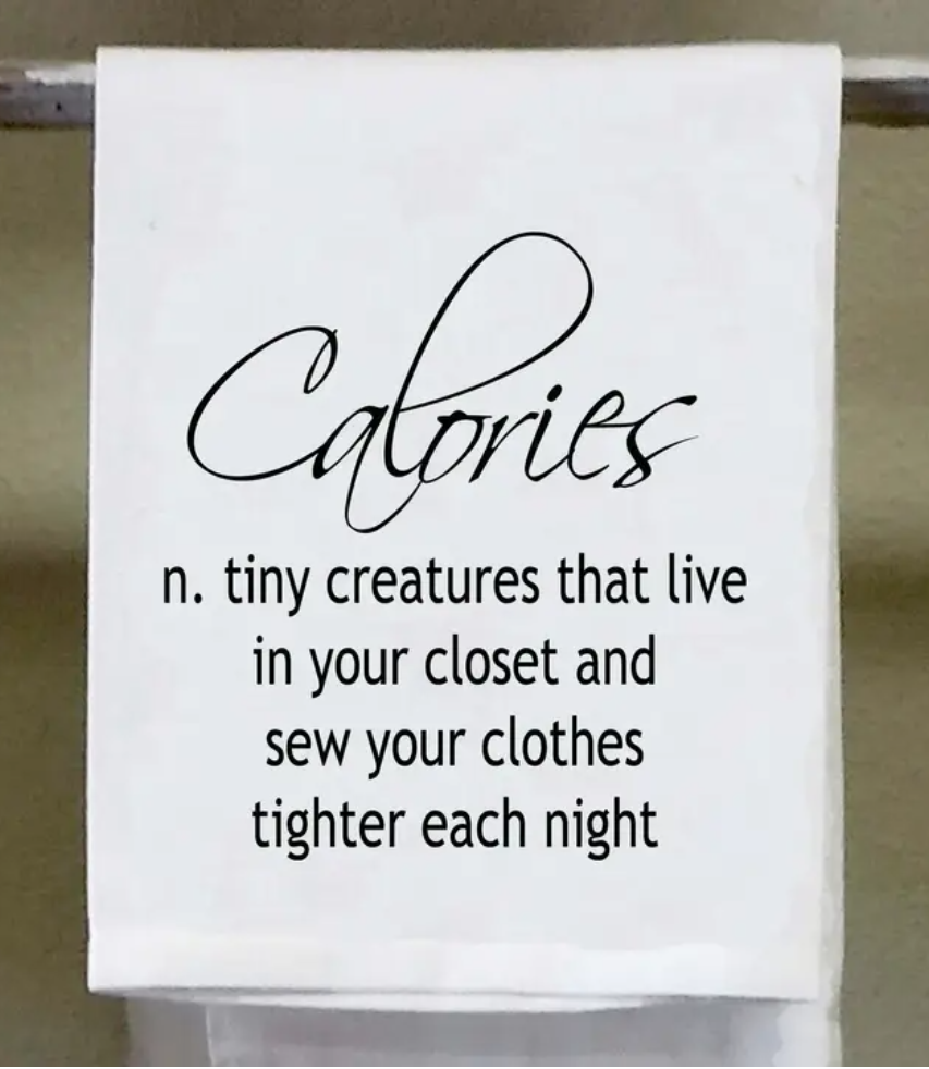 Tea Towel: Calories