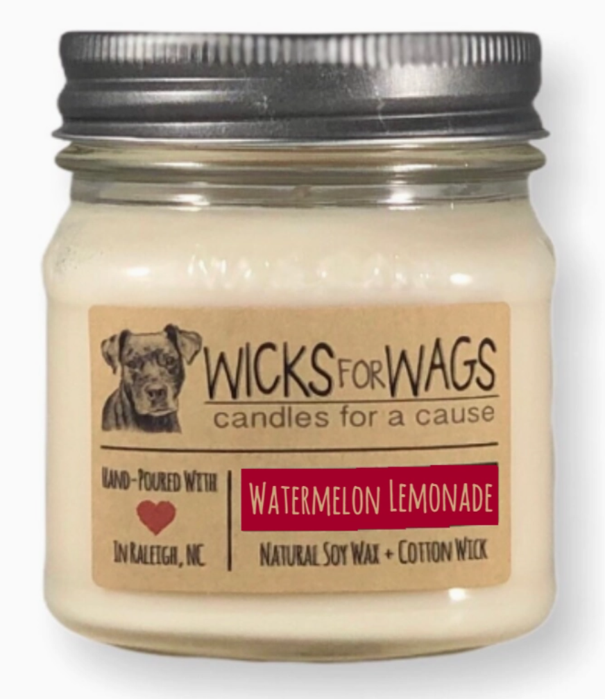 Watermelon Lemonade (8 oz) Mason Jar Soy Candle