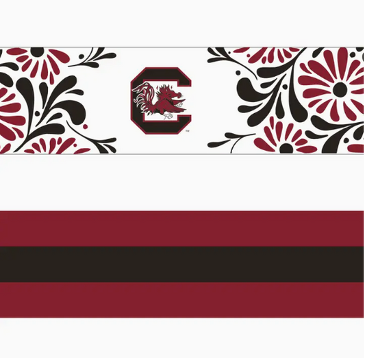 South Carolina Gamecock Floral Strap