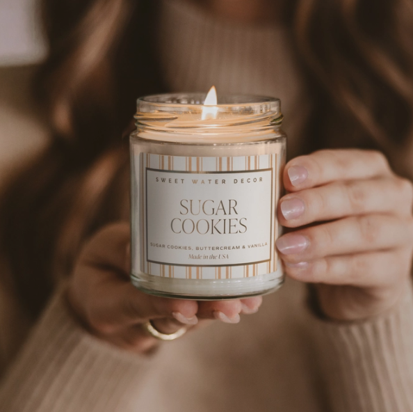 Sugar Cookies Soy Candle | 9 oz | Christmas Holiday Candle | Festive Decor & Gift