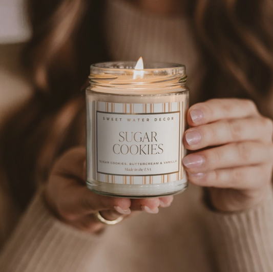 Sugar Cookies Soy Candle | 9 oz | Christmas Holiday Candle | Festive Decor & Gift