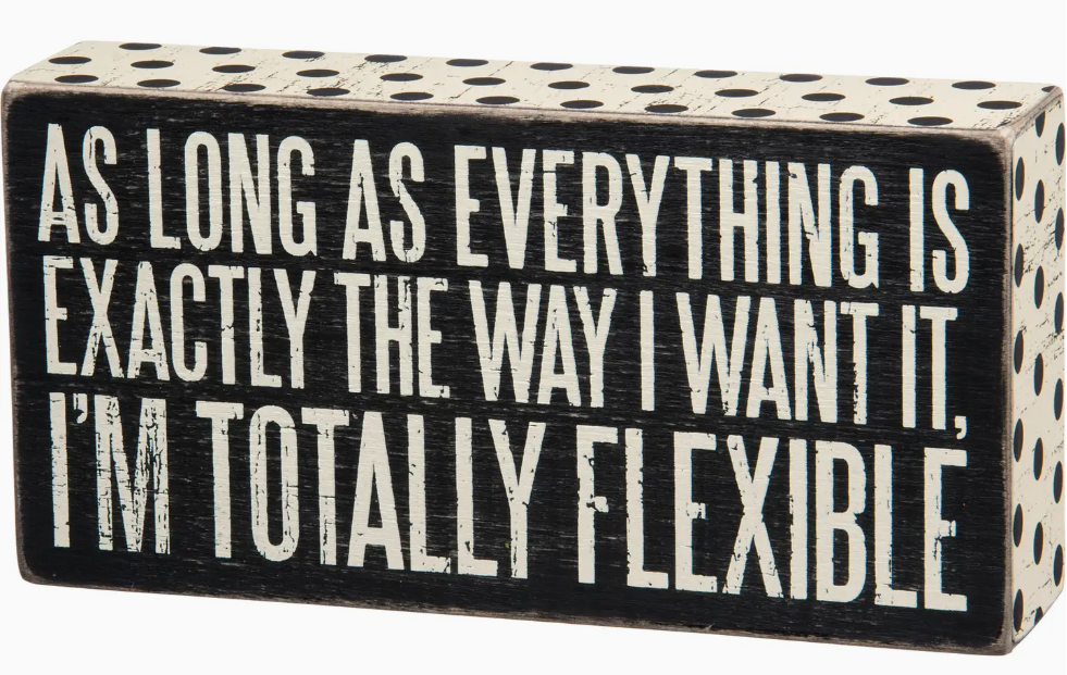 Totally Flexible Box Sign