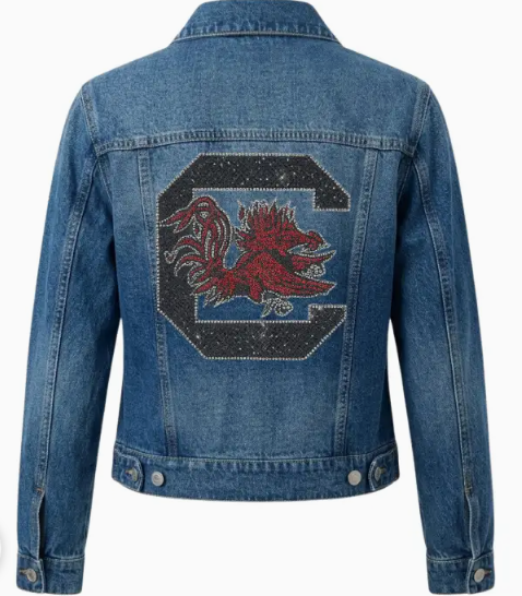 *PREORDER* University of South Carolina Gamecock C Denim Jacket