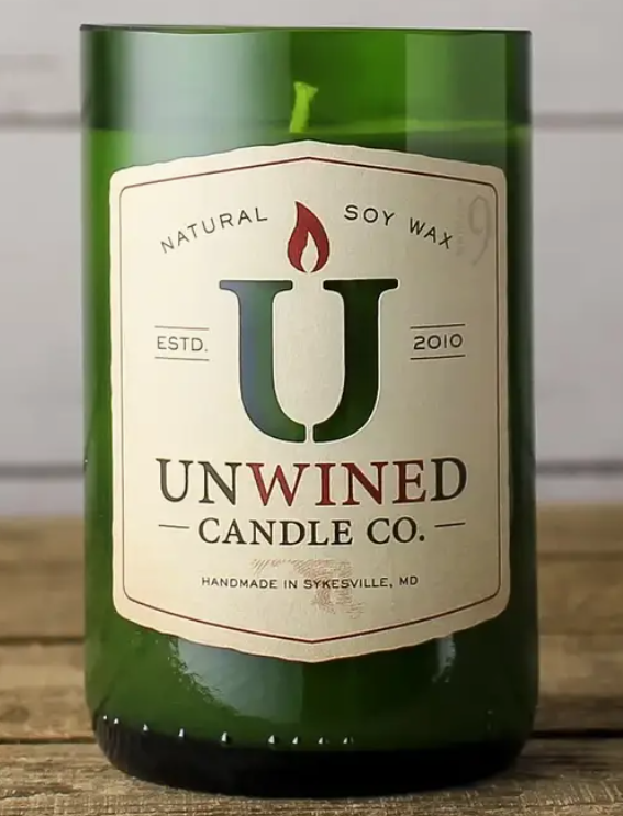 Cypress/Orange Peel - Wine Bottle Candle