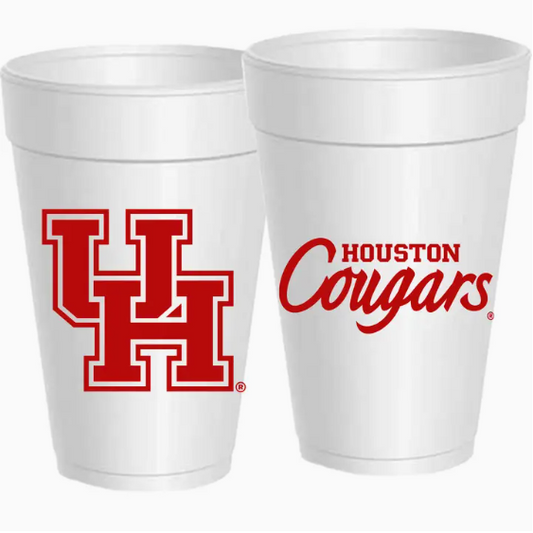 16 oz Styrofoam Cup: Houston Cougars